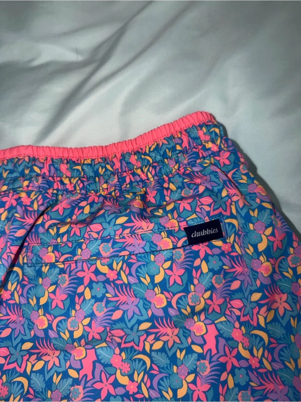 Chubbies Men’s Classic Swim Trunks The Spades Blue Floral